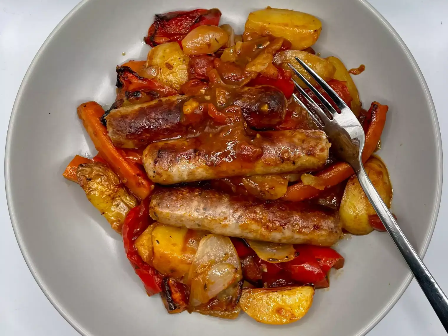 Sausage Traybake